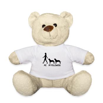 I My Followers Rottweiler Dog Breeder Dog - Teddy Bear - white - Front