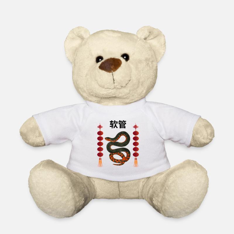 Schlange - Teddy - Weiß