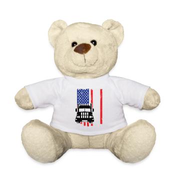 Camion USA - Nounours - blanc - Devant