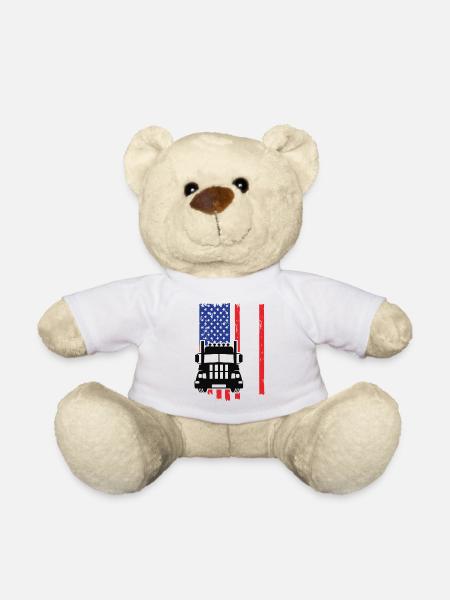 Camion USA - Nounours - blanc