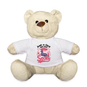 Robben Mädchen - Teddy - Weiß - Vorne