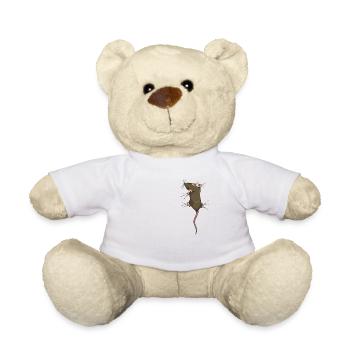Rattenbesitzer - kletternde Ratte - Teddy - Weiß - Vorne