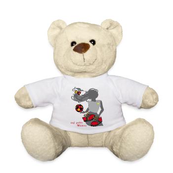 Frauenfussball, Girl, Fußball - Teddy - Weiß - Vorne
