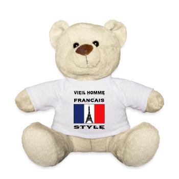 Alter Mann, Franzose, Vieil Homme Français Style - Teddy - Weiß - Vorne