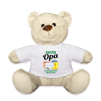 Garten Opa Lustiger Spruch Geschenk Herren - Teddy - Weiß - Vorne