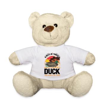 Duck Gift Duck Breeder - Teddy Bear - white - Front