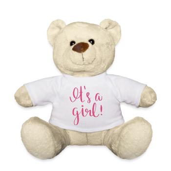 It's a Girl - Teddy - Weiß - Vorne