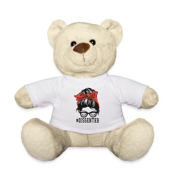 Ruth Bader Ginsberg Notorious (RBG) collar Bandana - Teddy Bear - white - Front