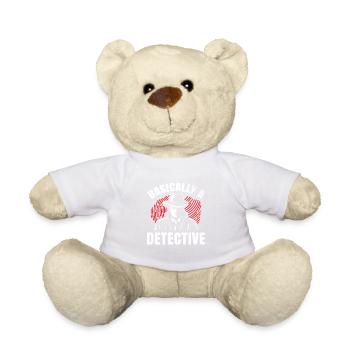 Fondamentalement un détective pour tous les résolveurs de crimes - Nounours - blanc - Devant