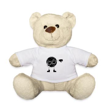 Dabbing Planet Dab Dance Jour de la Terre Journée amusante - Nounours - blanc - Devant