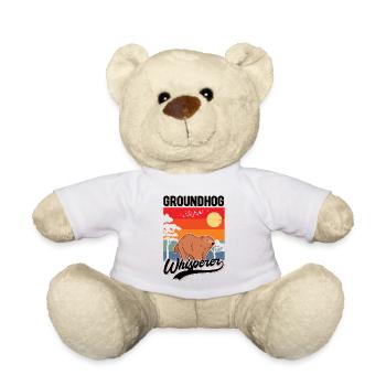Murmeltier Flüsterer Marmotte Chuchoteur - Nounours - blanc - Devant