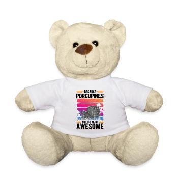 Porc-épic Cadeau Porc-épic - Nounours - blanc - Devant