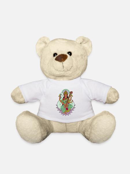 Hindu Gott - Saraswati - Teddy - Weiß