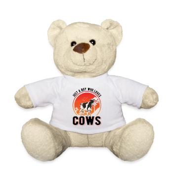 Cow Young cattle Cows Cattle breeder - Teddy Bear - white - Front