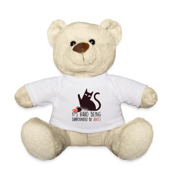 Ce est pas facile d etre entoure d idiot - Nounours - blanc - Devant