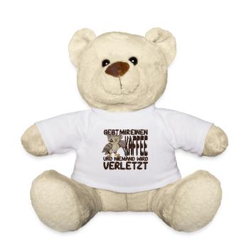 Eule Barista Lebensretter Kaffee Coffee Cappuccino - Teddy - Weiß - Vorne
