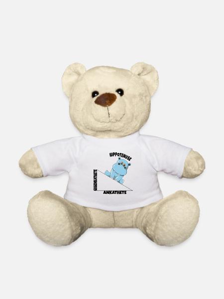 Mathe Hippotenuse Winkelfunktion Hypotenuse Hippo - Teddy - Weiß