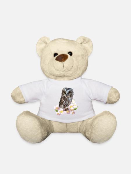 Nördliche Eule - Teddy - Weiß