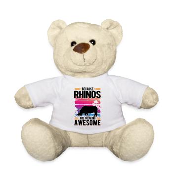 Because Rhinos are freaking awesome Nashorn - Teddy - Weiß - Vorne