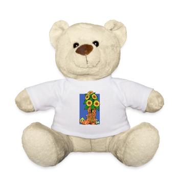 Fairy house in rubber boots - Fairyhouse - Teddy Bear - white - Front