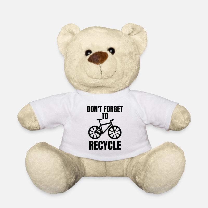 Jeu de mots sur le vélo - Nounours - blanc