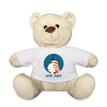 4. Juli - Teddy - Weiß - Vorne
