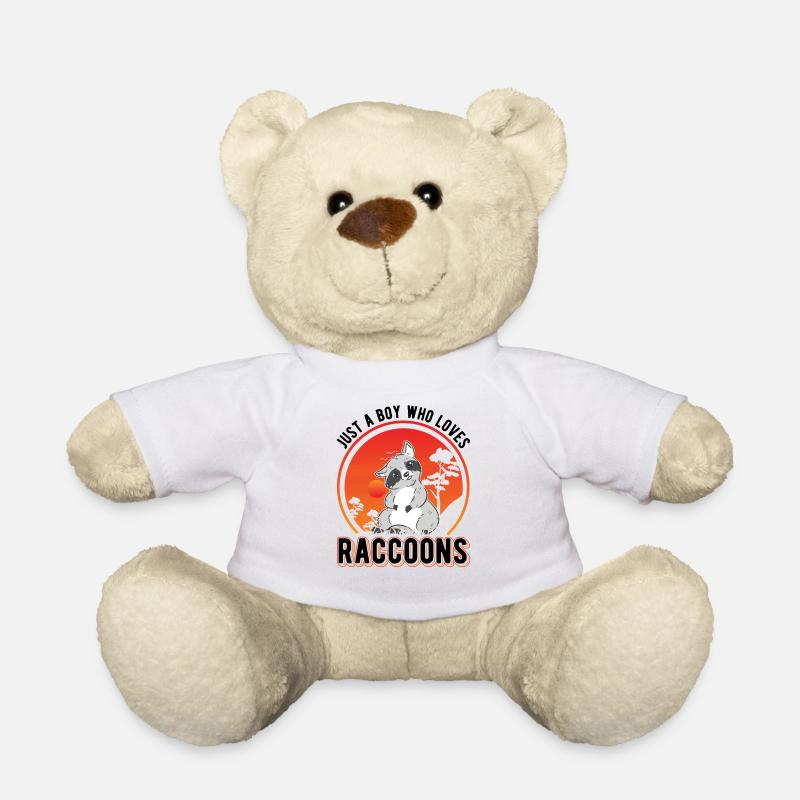 Waschbär Junge Raccoon - Teddy - Weiß