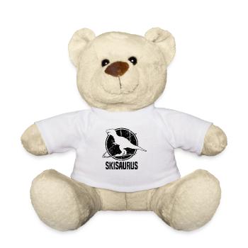 Skisaurus Ski Dino Ski Dinosaure Ski - Nounours - blanc - Devant