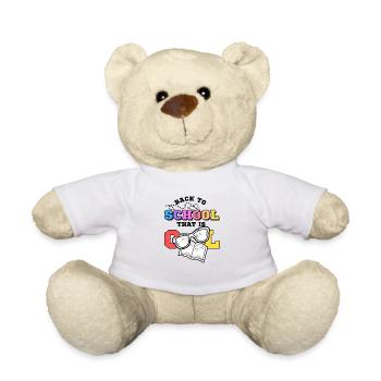 Kids Back to School That Is Cool Design - Teddy Bear - white - Front