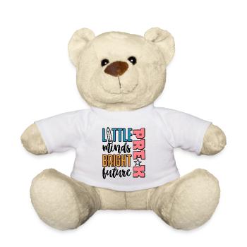 Enfants d’âge préscolaire Retour à l’école Little Minds Bright - Nounours - blanc - Devant