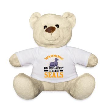 Seal Gift Seal Sea Lion - Teddy Bear - white - Front