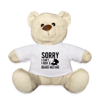 Wakeboard Wakeboarder Wakeboarden Geschenkidee - Teddy - Weiß - Vorne