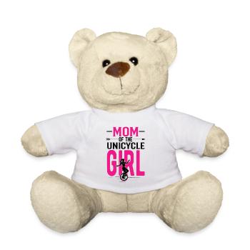 Mutter von Einrad Mädchen - Teddy - Weiß - Vorne