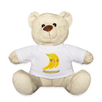 I Love bananas - Teddy Bear - white - Front