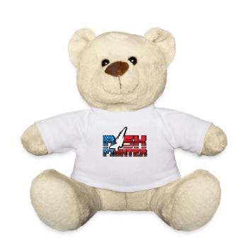 Jet Fighter Pilot Risk Fighter Aviation American - Teddy Bear - white - Front
