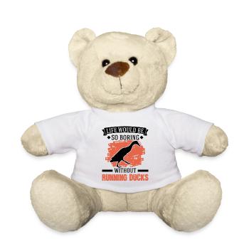 Indian Running Gift Running Duck - Teddy Bear - white - Front