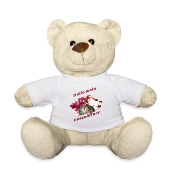 Hallo mein Dosenöffner Katze Katzendesign Lustig - Teddy - Weiß - Vorne