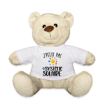 J'peux pas j'ai système solaire astronomie - Nounours - blanc - Devant