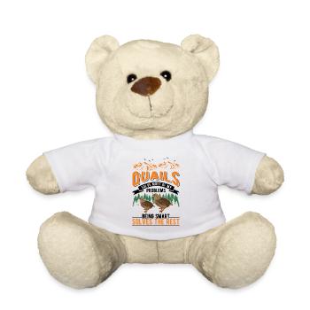 Quail Gift Quail Grower - Teddy Bear - white - Front