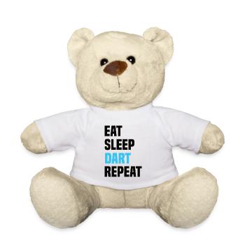 Eat Sleep Dart Repeat - Teddy - Weiß - Vorne