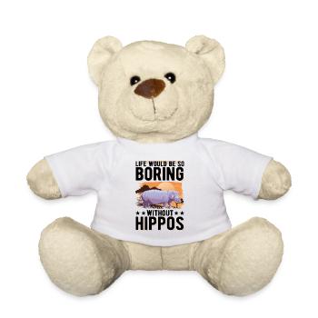 Hippo Cadeau Hippo Hippo Hippo - Nounours - blanc - Devant