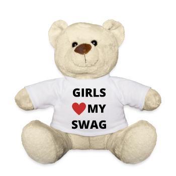 Girls love my swag - Teddy - Weiß - Vorne