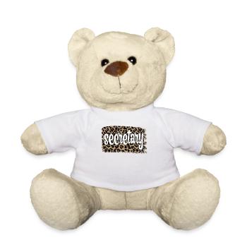 Best Secretary Appreciation Office Worker - Teddy Bear - white - Front