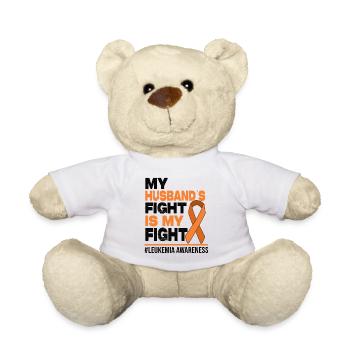 My Husbands Fight Is My Fight - Leukemia Awareness - Teddy - Weiß - Vorne