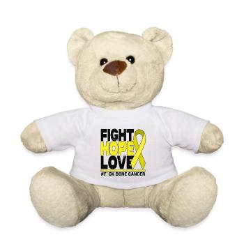 Combattre l’amour de l’espoir - F*** Cancer des os - Nounours - blanc - Devant