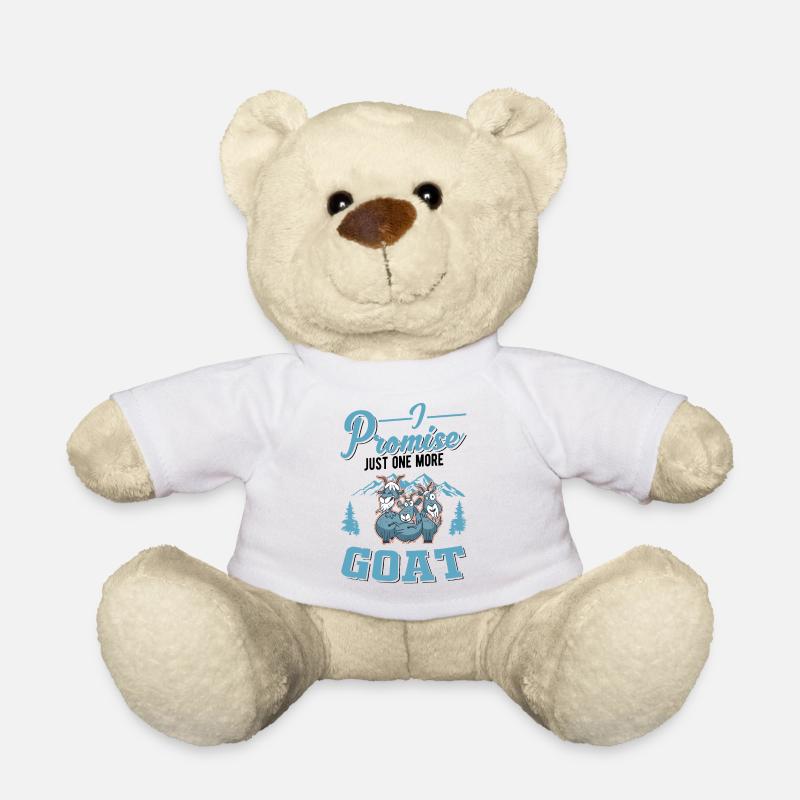 Je promets juste une chèvre de plus Chèvre Chèvre Hôte Chèvre - Nounours - blanc