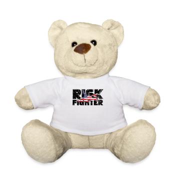 Jet Fighter Pilot Risk Fighter Aviation American - Teddy Bear - white - Front