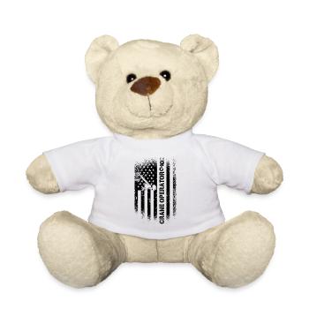 Crane Operator Construction Worker Crane Driver Job Gift Idea - Teddy Bear - white - Front