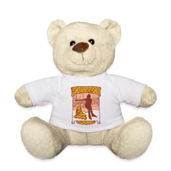 Rollerblades Shirt, Drôle de Rollerblading Girl - Nounours - blanc - Devant