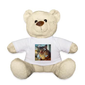 Most beautiful cat in the world n°2 - Teddy Bear - white - Front